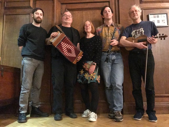 full band with Lesley